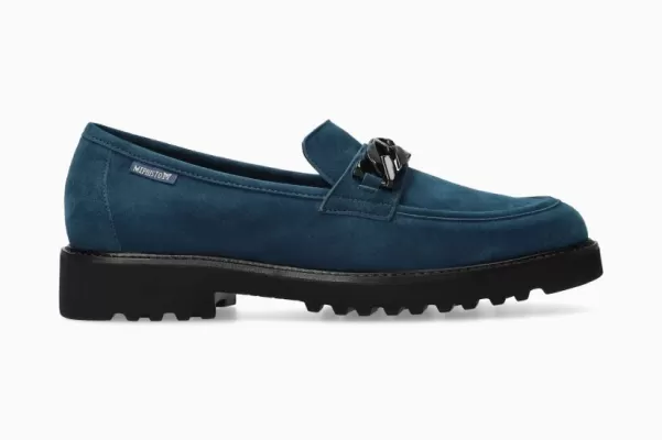 Salka Mephisto Zapatos Mujer Azul Pavo Real Oferta