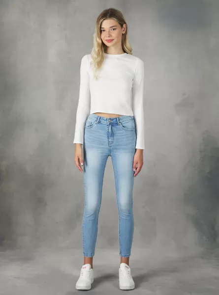 D007 Light Azure Alcott Vaqueros Super Skinny De Cintura Alta Mujer Jeans