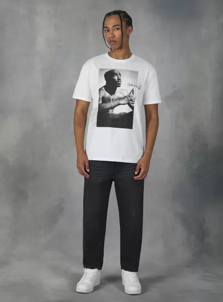 Camisetas Wh1 Off White Mujer Tupac / Alcott T-Shirt