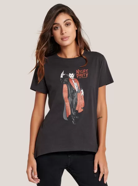 Mujer Negro Camiseta Monsters / Alcott Camisetas