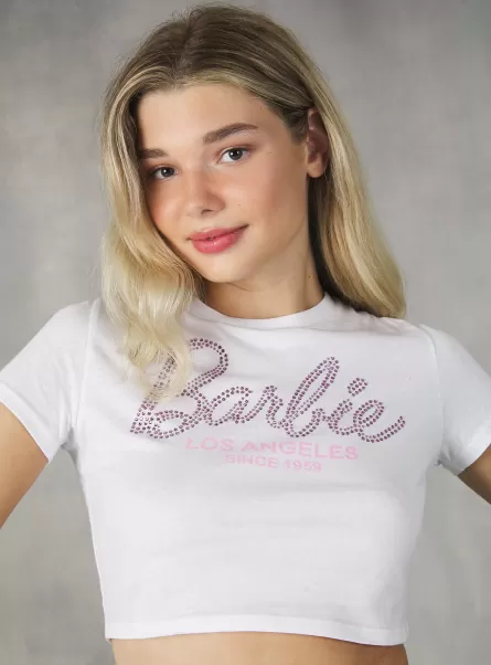 Camiseta Barbie / Alcott Wh3 White Camisetas Mujer