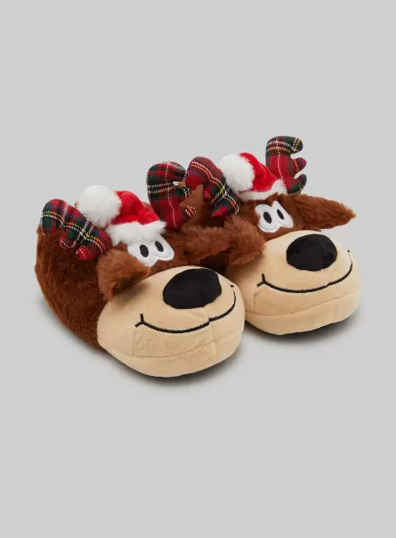 Rein Reindeer Alcott Zapatos Mujer Pantuflas De Navidad Mini Me