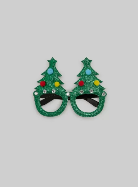 Mujer Alcott Accesorios Para El Pelo Gafas De Navidad Verde