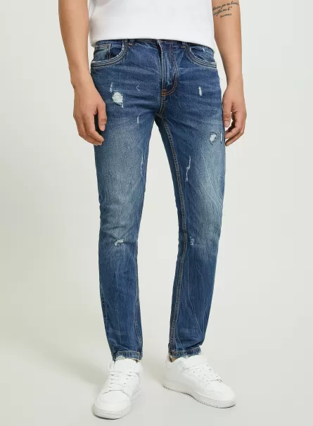 Jeans Alcott Vaqueros De Algodón Slim Fit Hombre D001 Deep Blue