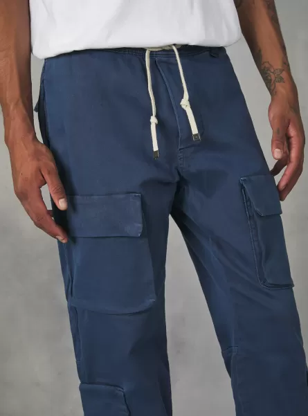 Pantalón Jogger Con Grandes Bolsillos Alcott Hombre Pantalones Na1 Navy Dark