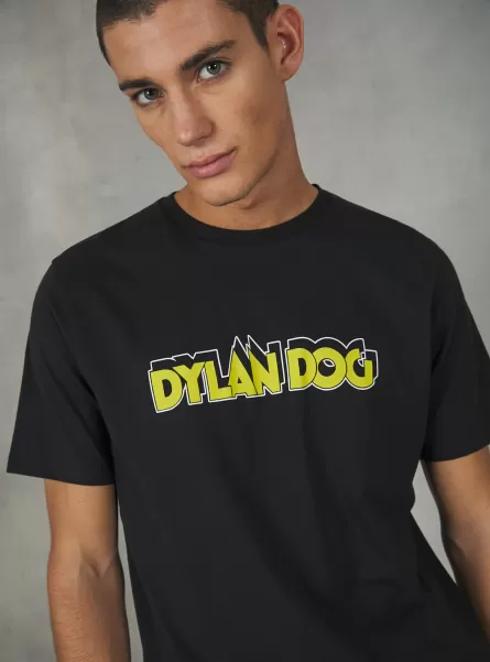 Hombre Bk1 Black Camisetas Dylan Dog / Alcott T-Shirt