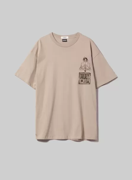 Bg2 Beige Medium Camisetas Hombre Camiseta One Piece / Alcott