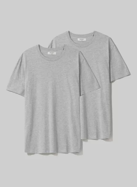Mgy3 Grey Mel Light Camisetas Hombre Lote De 2 Camisetas De Algodón Alcott