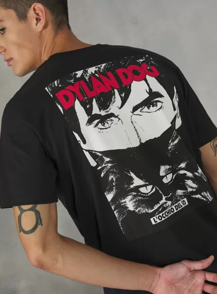 Camisetas Hombre Bk1 Black Camiseta Dylan Dog / Alcott