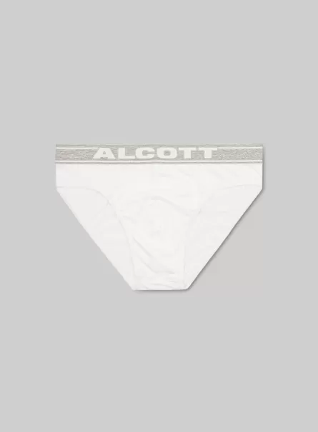 Hombre Wh1 Off White Alcott Slip De Algodón Elástico Con Logotipo Ropa Interior