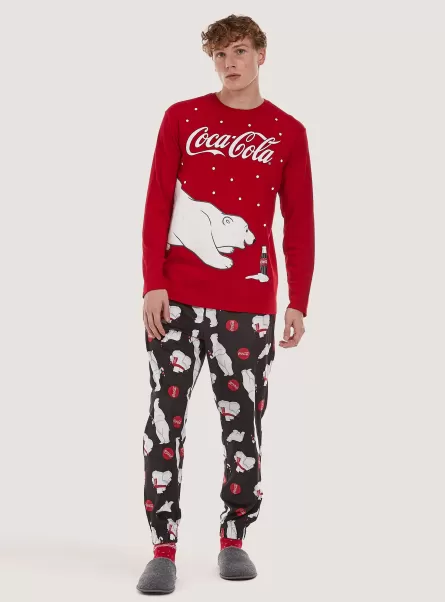 Alcott Hombre Pijamas Pijama Coca-Cola X Christmas Collection Rd2 Red Medium