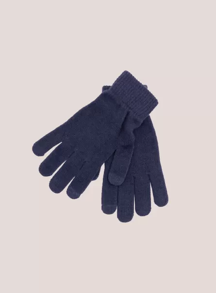 Guanti Touch Screen Hombre Alcott Guantes Mna2 Navy Mel Med